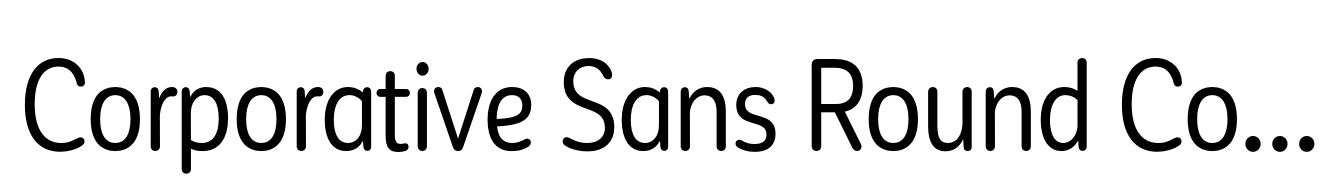 Corporative Sans Round Condensed Alt Regular